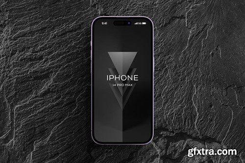 Black iPhone 14 Pro Max Mockup DAN8A8H