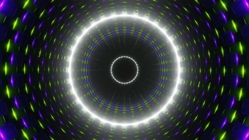 Videohive - Purple And Lime With White Cylindrical Mechanism Background Vj Loop In HD - 47574173 - 47574173