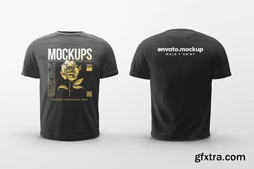 Basic Male T-Shirt Mockup RN62X3W