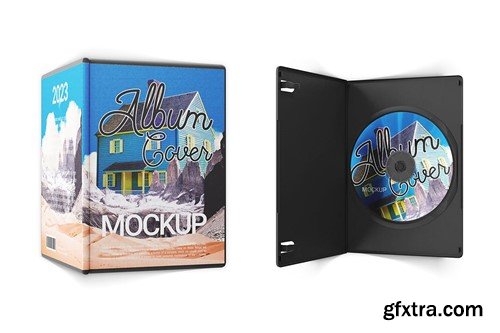 Album DVD Cover Mockup R75HA2H