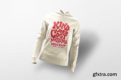 Fitted Female Hoodie Mockup WK72BTA