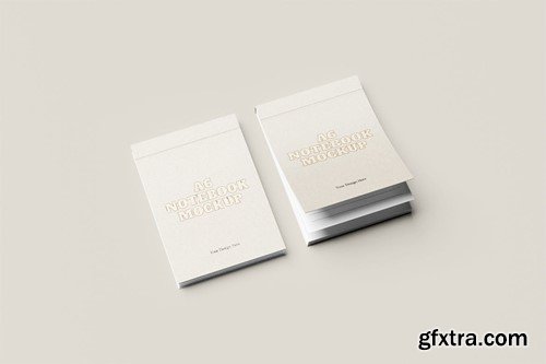 Notepad A6 Open Mockup C99GLVA