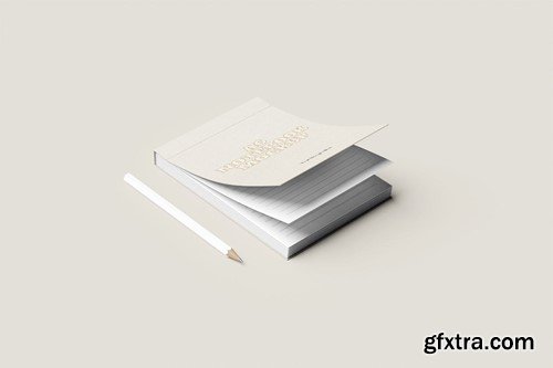 Notepad A6 Open Mockup C99GLVA