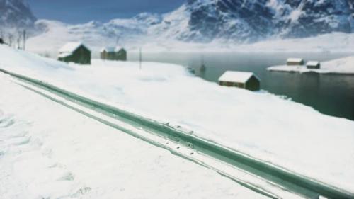 Videohive - Old Worn Abandoned House in Norwegian Winter Landscape - 47581416 - 47581416