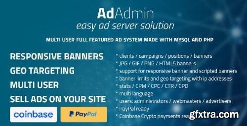 CodeCanyon - AdAdmin - Easy full featured ad server v4.2.1 - 12710605 - Nulled