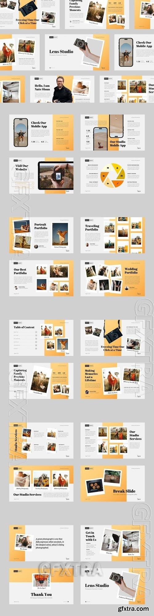 Lens Studio: Photography PowerPoint Template EN49URG