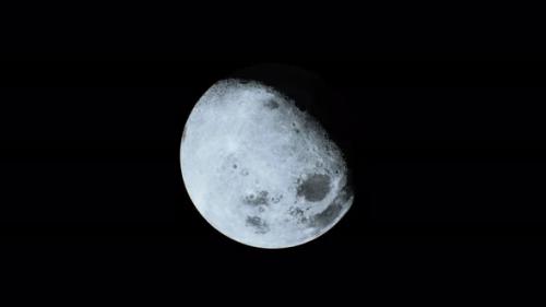 Videohive - Moon's Illuminated Face As Viewed From Orbit - 47592825 - 47592825