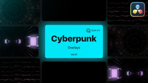 Videohive - Cyberpunk Overlays for DaVinci Resolve Vol. 01 - 47631820 - 47631820