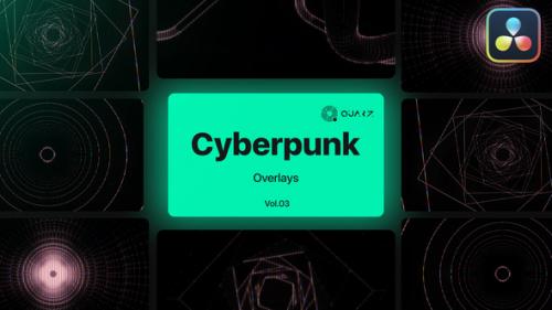 Videohive - Cyberpunk Overlays for DaVinci Resolve Vol. 03 - 47631934 - 47631934