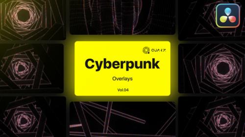 Videohive - Cyberpunk Overlays for DaVinci Resolve Vol. 04 - 47632132 - 47632132