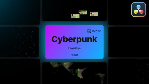 Videohive - Cyberpunk Overlays for DaVinci Resolve Vol. 07 - 47632170 - 47632170