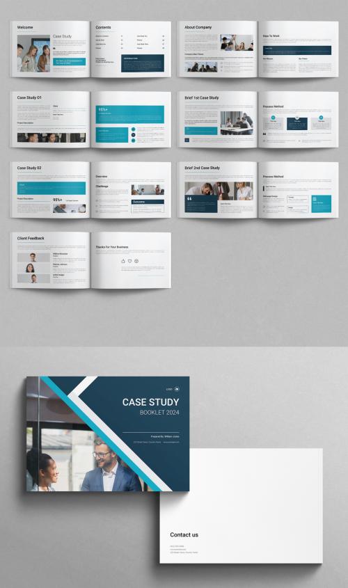 Case Study Booklet Template Brochure Layout Landscape 637781691