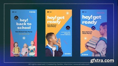 Videohive Back to School Instagram Stories 47634535