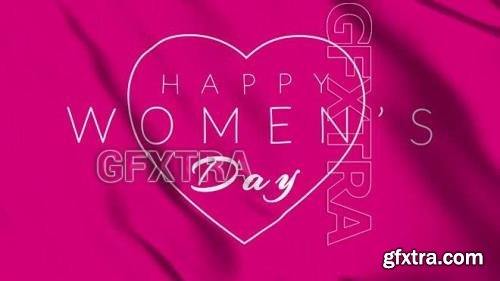 Happy WomenЧіs Day On A Pink Flag 1417585