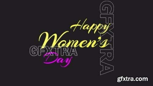 Happy Women''s Day Animated Text 1413282