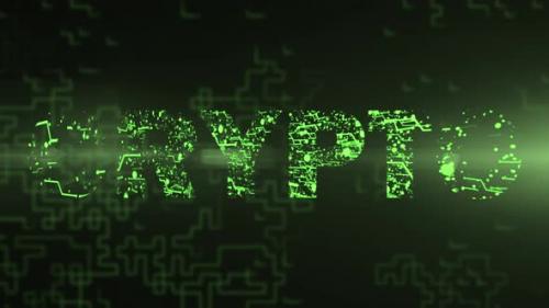 Videohive - Crypto - Digital Text Animation - 47607770 - 47607770