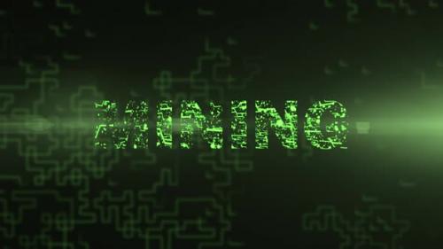 Videohive - Mining - Digital Text Animation - 47607784 - 47607784