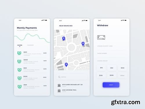 Tria Finance App UI Kit Ui8.net