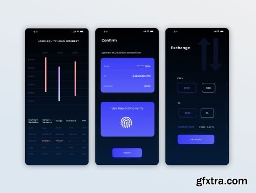 Tria Finance App UI Kit Ui8.net