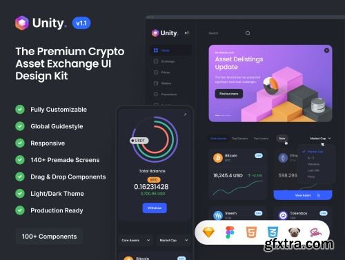 Unity Dashboard Kit: Exchange Ui8.net