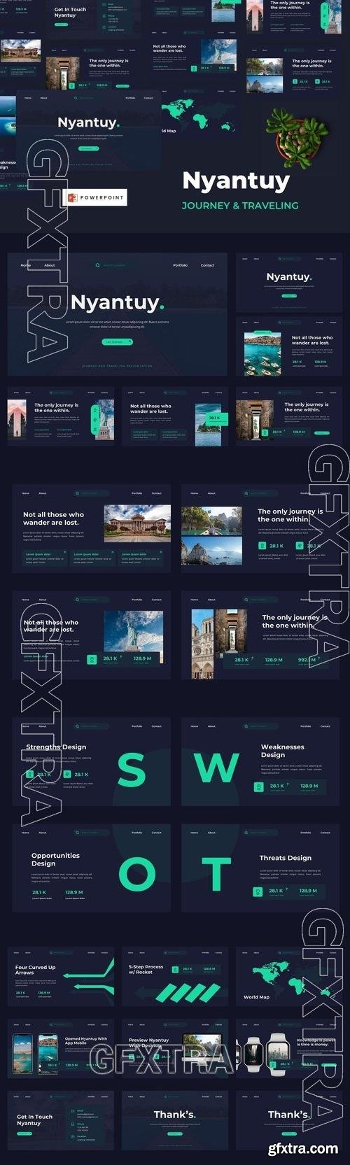 Nyantuy - Journey & Traveling Powerpoint Template VZYSV95