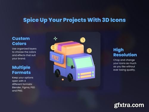 30 3D eCommerce Icon Set Ui8.net