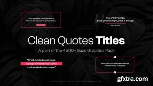 Videohive 15 Clean Quotes Text Titles 47600499