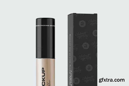 Lipstick Tube with Box Mockup NN8FENE