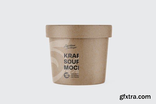 Kraft Paper Soup Cup Mockup LWQ4569
