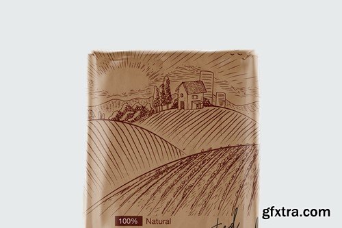 Kraft Paper Flour Bag Mockup 69VQD8Z