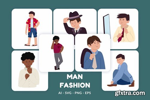 Man Fashion Vector Illustration v.3 NR2N3QD