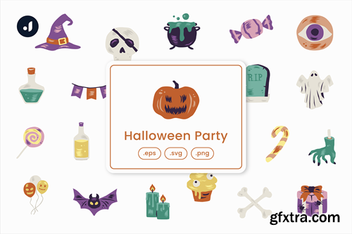 Halloween Party Illustration P2HYEJL