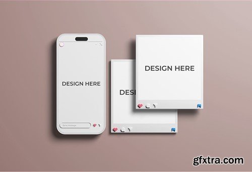 Mobile Screen Mockup for Advertising 8XA8VHK