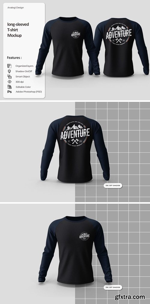 Long Sleeved Tshirt Mockup ENNDA5B