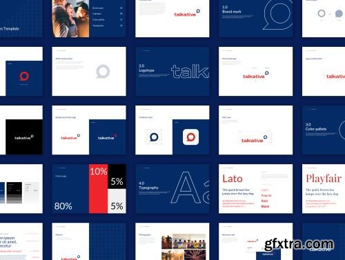 Talkative Brand Book & Style Guide Ui8.net