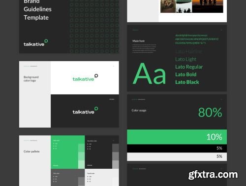 Talkative Brand Book & Style Guide Ui8.net
