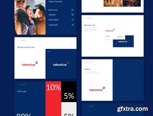 Talkative Brand Book & Style Guide Ui8.net
