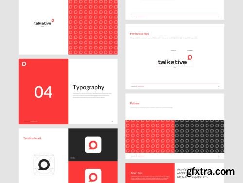Talkative Brand Book & Style Guide Ui8.net