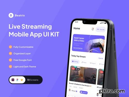 Beatrix - Live Streaming App Ui8.net