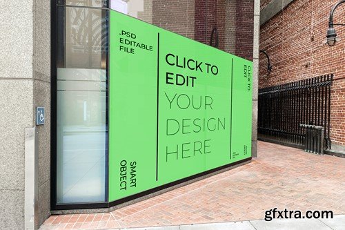 Billboard Sidewalk Mockup FU25FNF