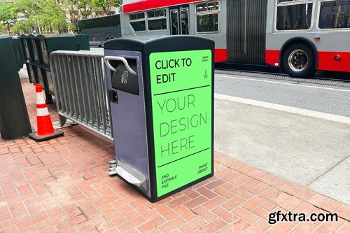 Trash Can Ad Mockup EUG4AAE