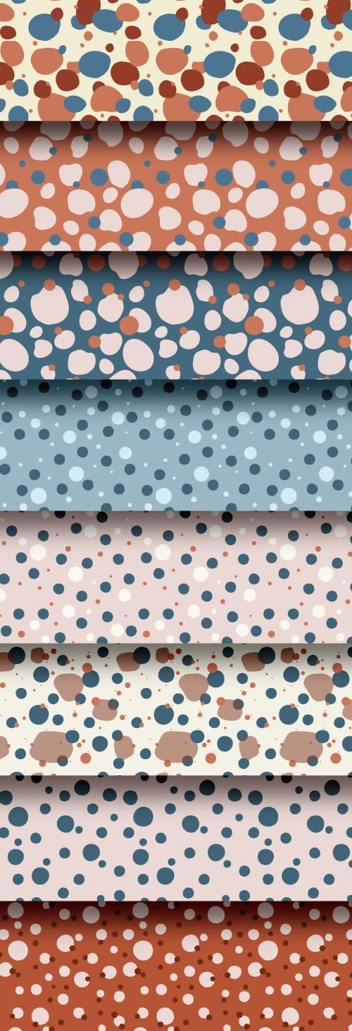 Set of Organic Circles Seamless Patterns 637447243