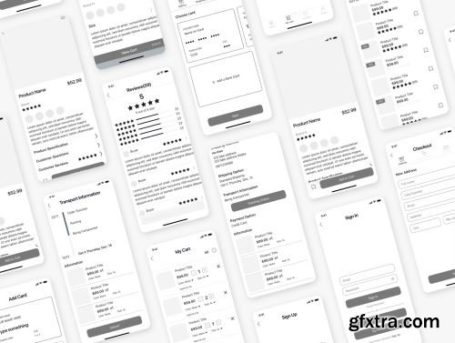 Buey E-commerce Wireframe Kit Ui8.net