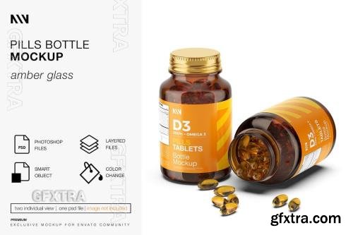 Pills Bottle Mockup MH9DFZQ