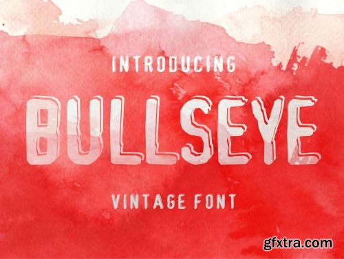 Bullseye - vintage font in 3 version Ui8.net