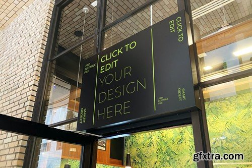 Store Sign Mockup 6Y9MY7G