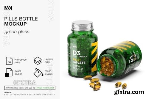 Pills Bottle Mockup U2WN4H3