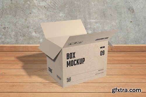 Box With Tape Mockup 8XS7KDV