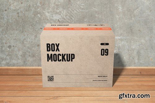 Box With Tape Mockup 8XS7KDV
