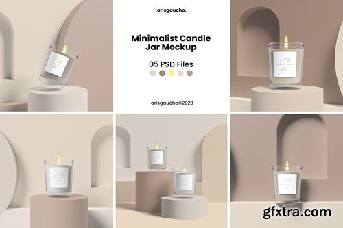 Minimalist Candle Jar Mockup YT2EQZE